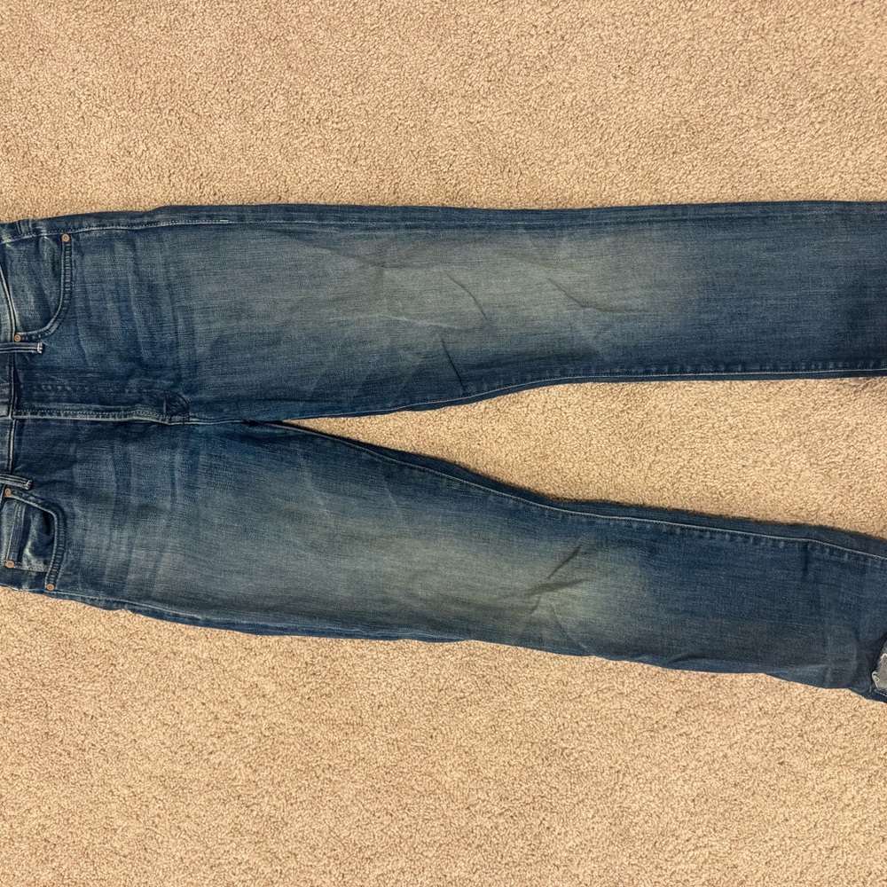 MOTHER Slim Fit Faded Blue Jeans